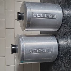 Vintage Aluminum Cannisters
